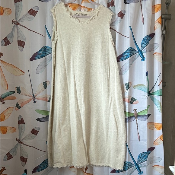 Magnolia Pearl Dresses & Skirts - Magnolia Pearl woven cotton sleeveless overdress in „moonlight“